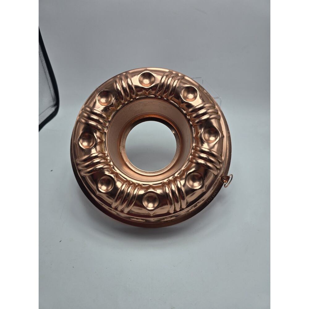 Vintage Copper Jello/Ice/Cake Mold round ~Wall Hanging Kitchen Decor